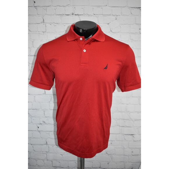 Nautica Golf Polo Shirt Men Size Medium Performance Polyester - Picture 5 of 6